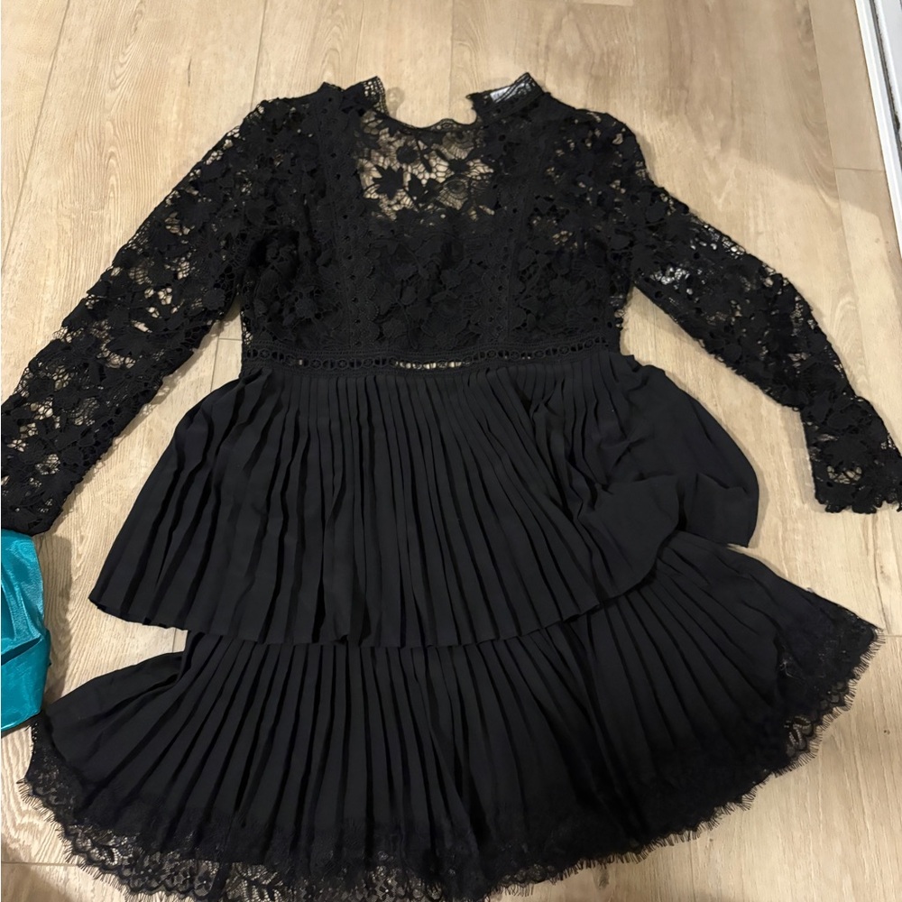 Zara Black Lace Dress